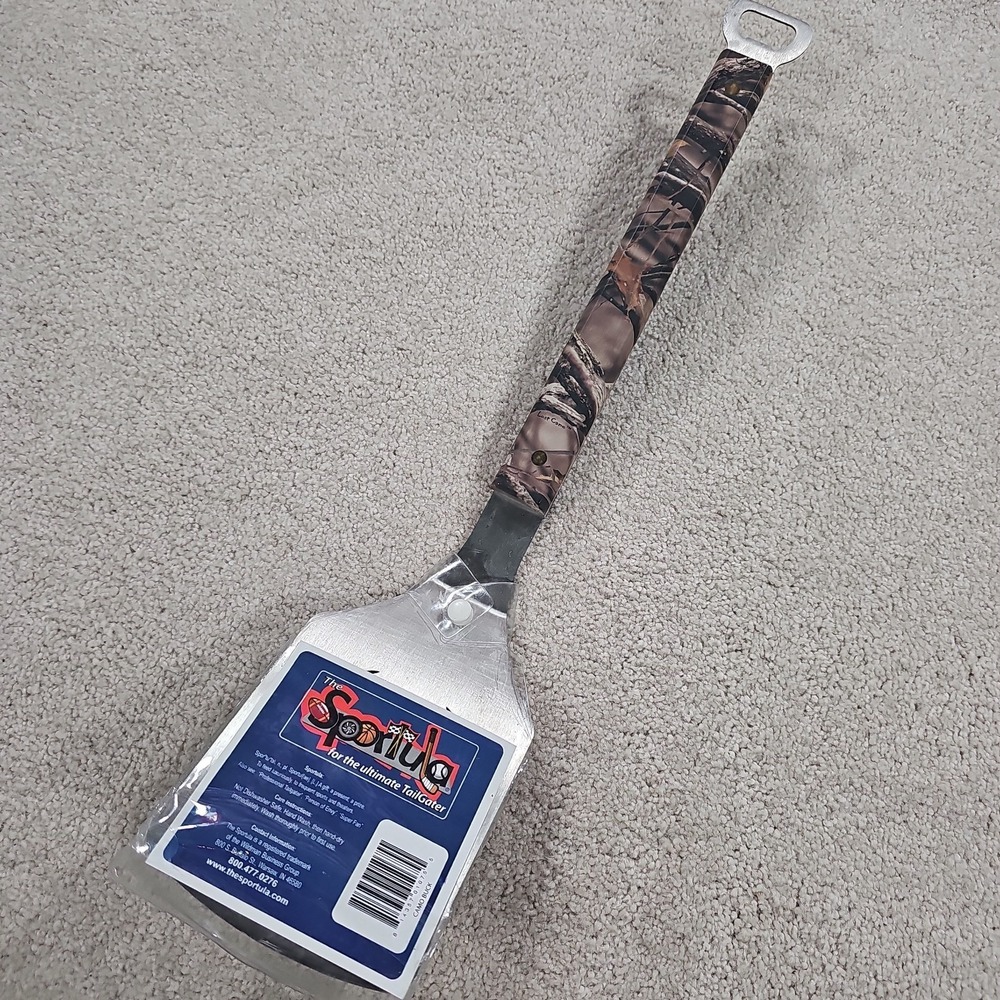 The Sportula Spatula, Camo With A Deer Cut Out On The Flat And A Bottle Opener